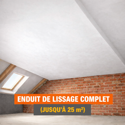 Enduit de lissage complet (jusqu'à 25 m²)